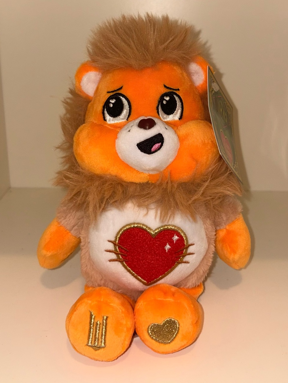 Wicked x Care Bears Tenderheart Bear as Cowardly Lion Plush NWT